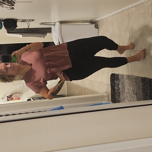 Green and Pink Peplum Tops - Picture 8 of 8